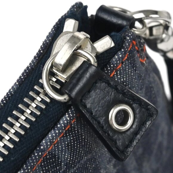 Christian Dior Navy Denim Trotter Saddle Handbag MC1005 184948 - Picture 4 of 10